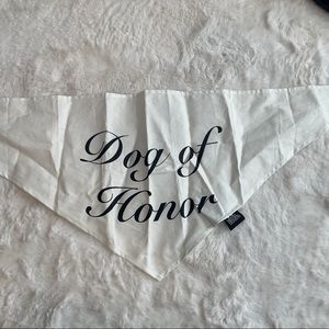 Cream Dog of Honor Wedding Bandana